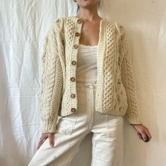 Hand Knit Wool Cardigans